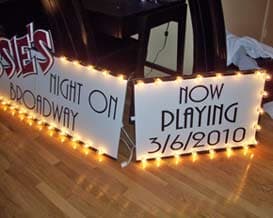 Lettering for a sign