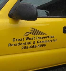Lettering on a truck