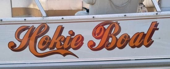Custom Vinyl Boat Name