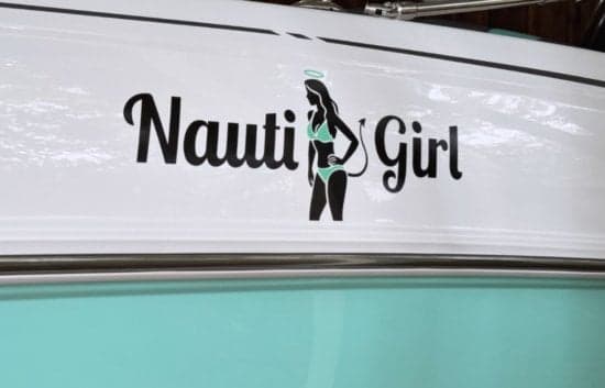 Custom Vinyl Boat Name