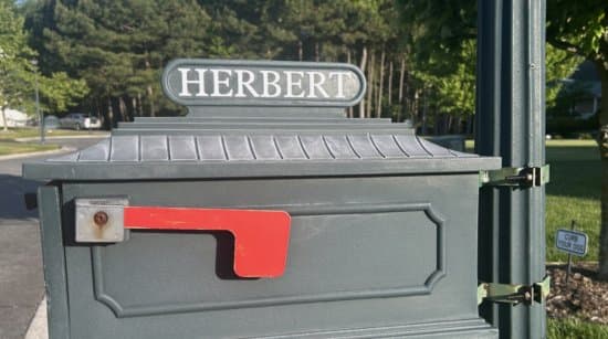 Custom Vinyl Mailbox Name Custom Vinyl Mailbox Name
