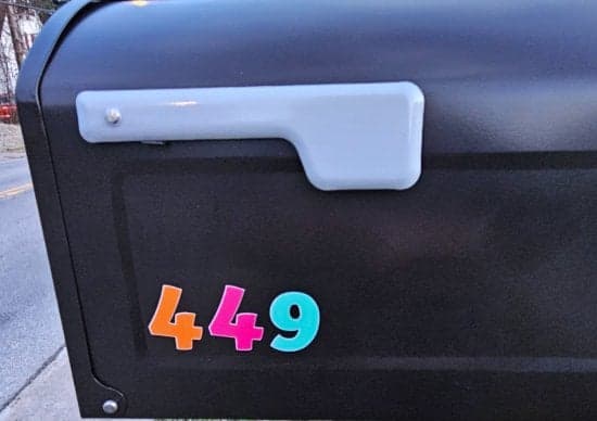 Custom Vinyl Mailbox Numbers Custom Vinyl Mailbox Numbers