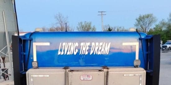 Custom Vinyl Truck Lettering
