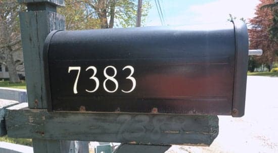 Custom Vinyl Mailbox Numbers Custom Vinyl Mailbox Numbers