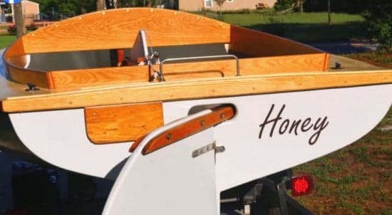 Custom Vinyl Boat Lettering