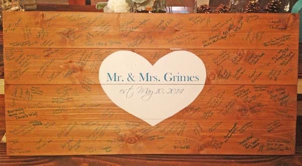 Wedding Guest Board Lettering Wedding Guest Board Lettering