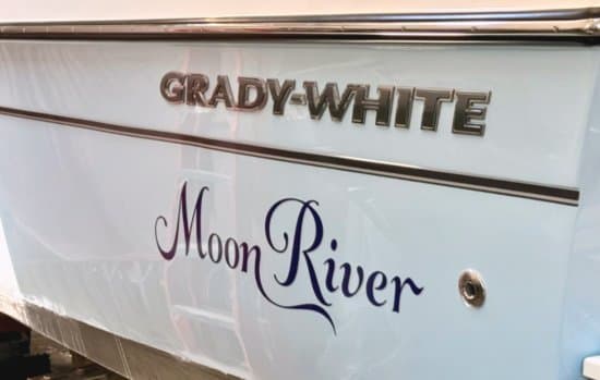 Custom Vinyl Boat Name