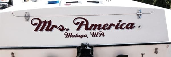 Custom Boat Name Vinyl Custom Boat Name Vinyl