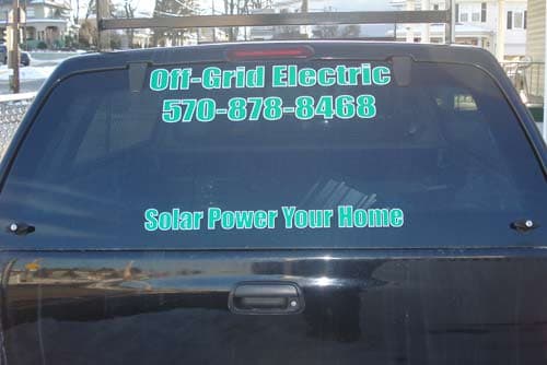 Lettering on a Truck