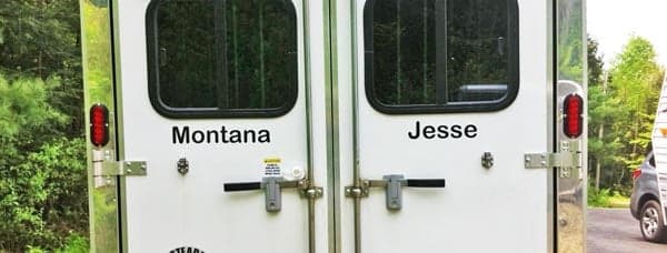 Custom Horse Trailer Name Lettering Custom Horse Trailer Name Lettering