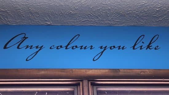 Custom Vinyl Wall Lettering