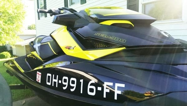 Vinyl Boat Registration Letters