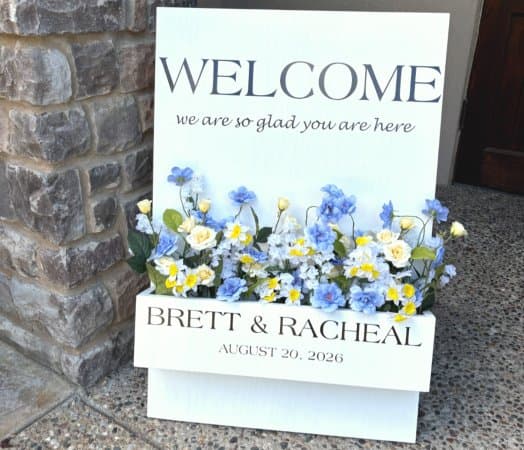 Custom Vinyl Wedding Sign Custom Vinyl Wedding Sign