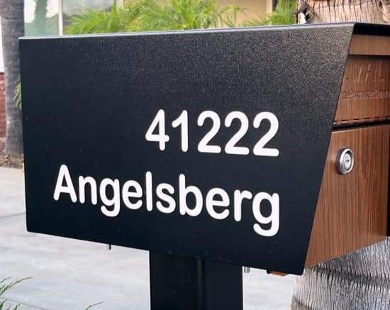 Custom Vinyl Mailbox Address Custom Vinyl Mailbox Address