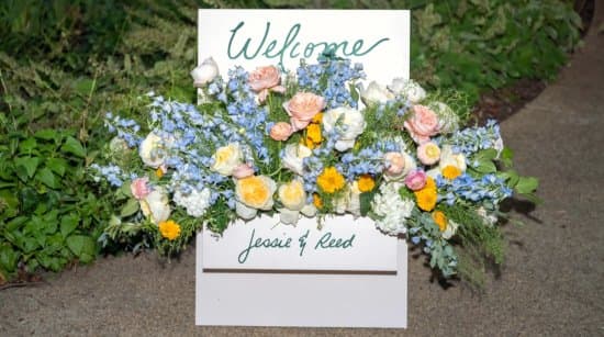 Custom Vinyl Lettering For Wedding Sign