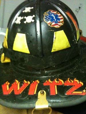 Decals on a helmet Decals on a helmet