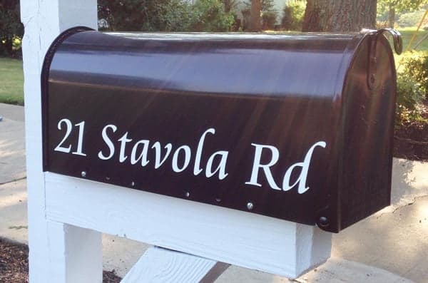 Custom Mailbox Number Decals Custom Mailbox Number Decals