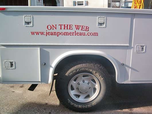 Lettering on a Vehicle Lettering on a Vehicle