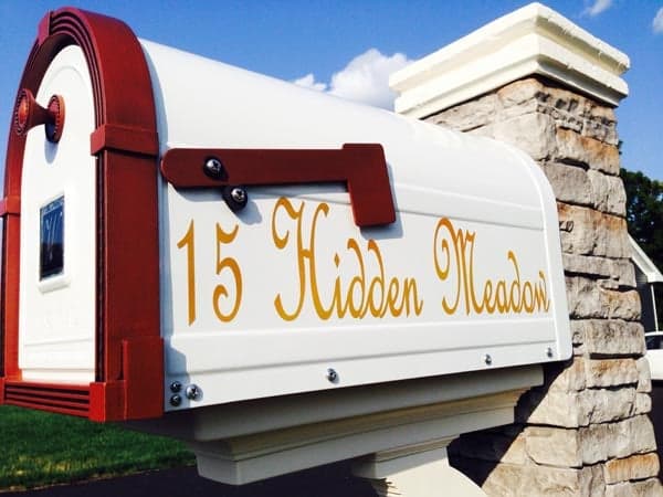 Custom Mailbox Number Decals Custom Mailbox Number Decals