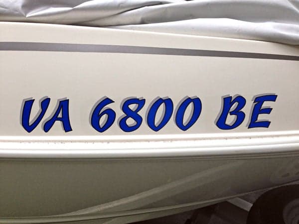 Vinyl Boat Lettering Vinyl Boat Lettering