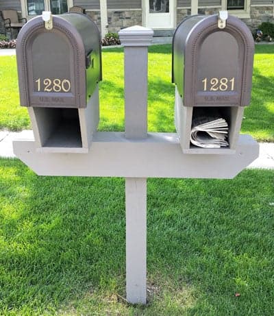 Vinyl Mailbox Numbers