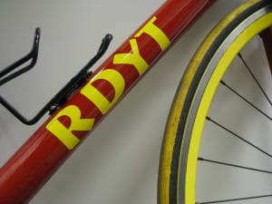 Lettering on Bike Rim Lettering on Bike Rim