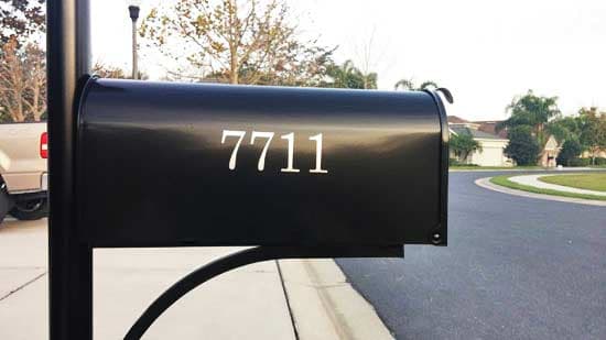 Vinyl Mailbox Numbers Vinyl Mailbox Numbers
