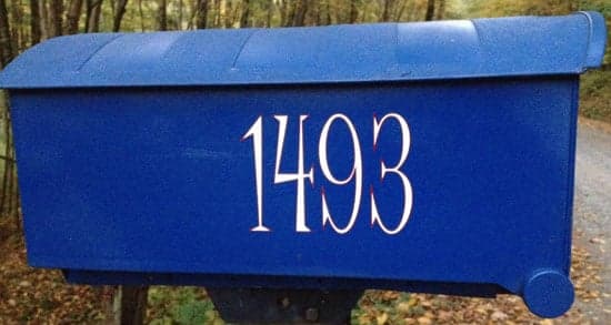 Custom Vinyl Mailbox Lettering Custom Vinyl Mailbox Lettering