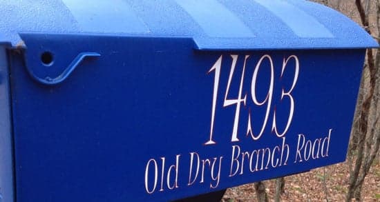Custom Vinyl Mailbox Lettering Custom Vinyl Mailbox Lettering
