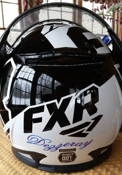 Custom Vinyl Lettering For Helmet