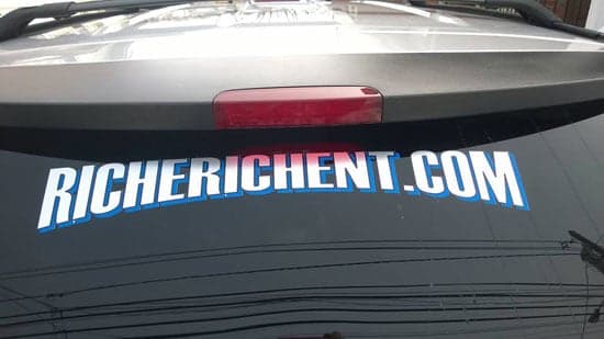 Custom Vinyl Vehilce Lettering