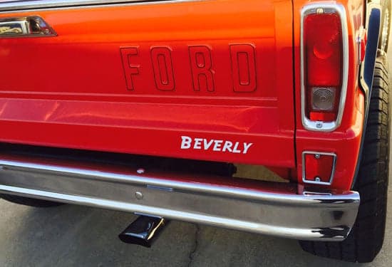 Custom Vinyl Name For Truck