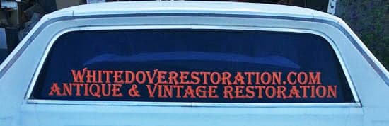 Custom Vinyl Lettering For Vehicle Window