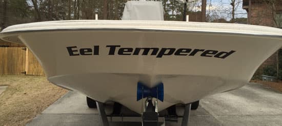 Custom Vinyl Boat Name