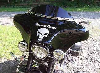 Custom Vinyl Letters on a Motorcycle Custom Vinyl Letters on a Motorcycle