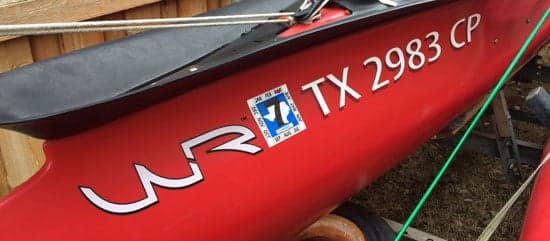 Custom Vinyl Boat Registration Decals