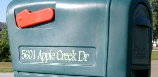 Mailbox Address Lettering Mailbox Address Lettering