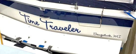 Custom Vinyl Boat Lettering