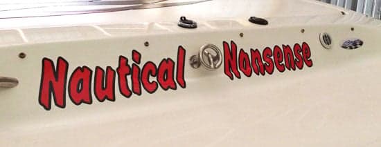Custom Vinyl Boat Name