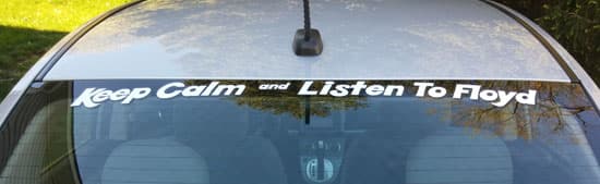 Custom Vinyl Lettering For Vehicle Window