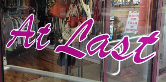 Custom Vinyl Business Window Lettering