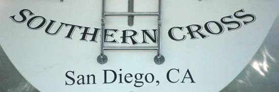 Custom Vinyl Boat Lettering Name