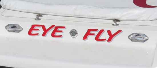 Custom Vinyl Boat Lettering