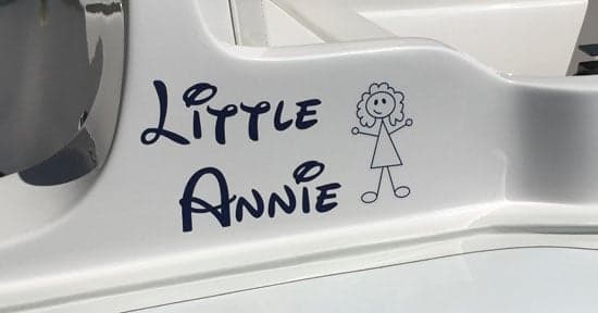 Custom Vinyl Decal For Boat