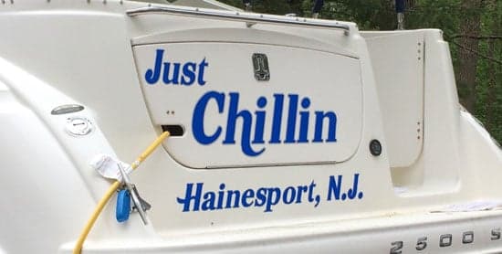 Custom Vinyl Boat Name