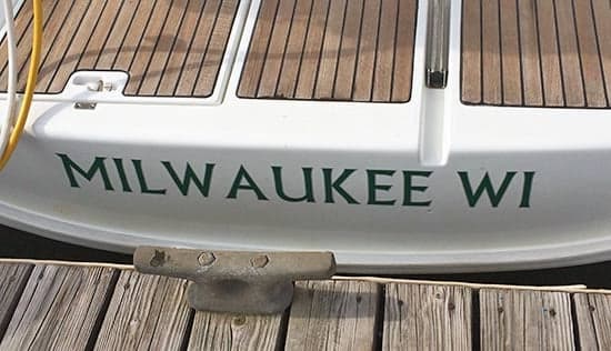 Custom Vinyl Boat Name