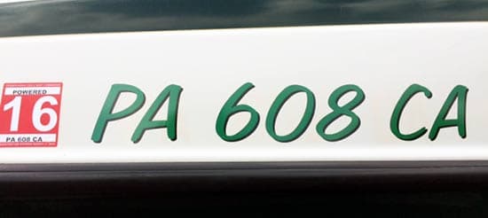 Custom Vinyl Lettering Boat Name And Registration