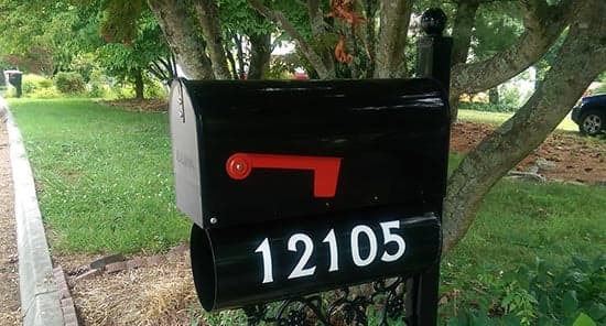 Custom Vinyl Mailbox Numbers