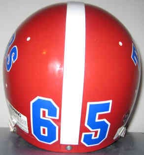 Vinyl Lettering on a Football Helmet Vinyl Lettering on a Football Helmet