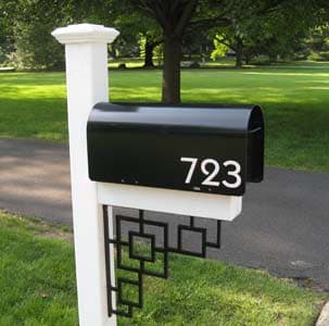 Vinyl Mailbox Numbers